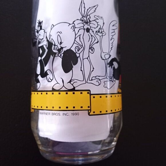 1990 Bugs Bunny Glass Happy Birthday 50th Anniversary Warner Bros Vintage 1990 - Picture 9 of 14